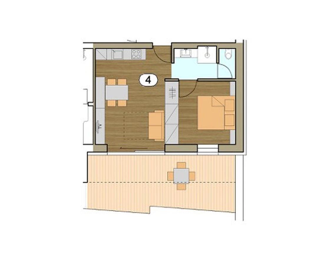 Langstein Wohnung Golden Coldrano Luaran gambar